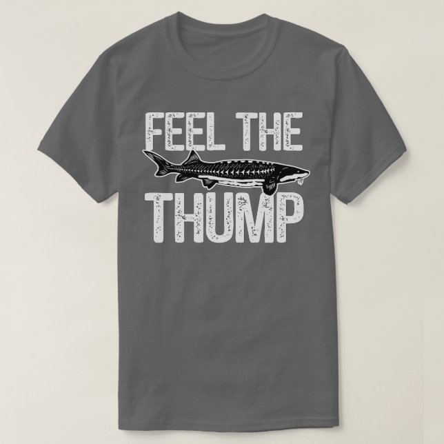 T-shirt Amusant esturgeon blanc Pêche Poisson d'eau douce  (Design devant)