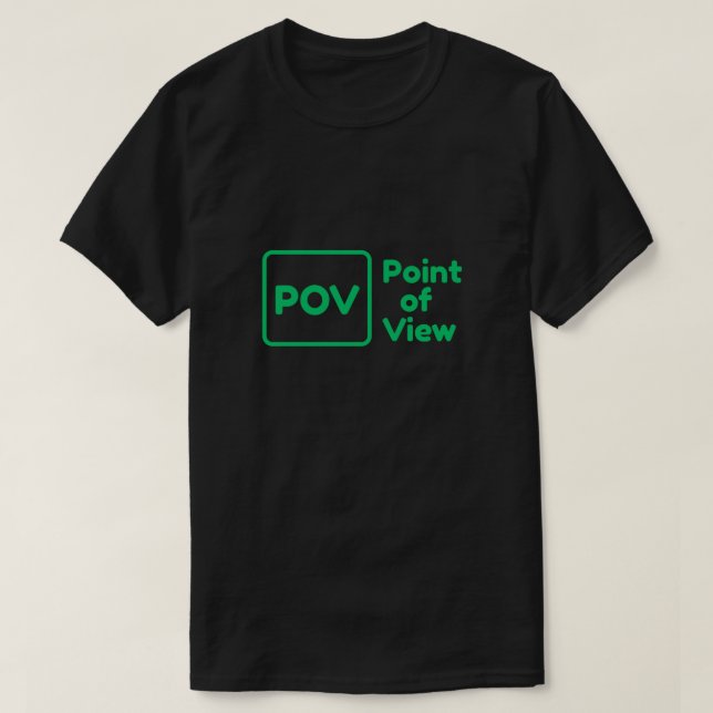 T-shirt Amusant et captivant "Point de vue" tendance (Design devant)