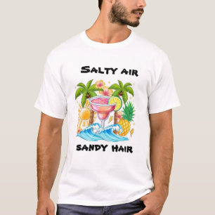 T-shirt Amusant et coloré Salty Air, Sandy Hair été