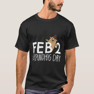 T-shirt Amusant Février 2 Jour de la marmotte Phil mignonn