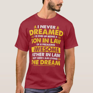 T-shirt Amusant Fils en droit Cadeau d'anniversaire de Awe