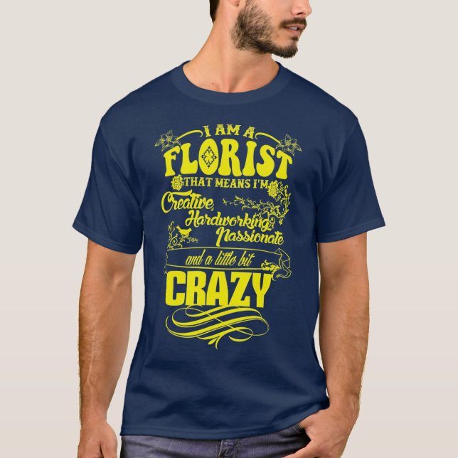 T-shirt Amusant fleuriste (Devant)