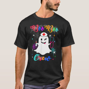 T-shirt Amusant Ghost EMS EMT Paramedone Nurse Halloween B