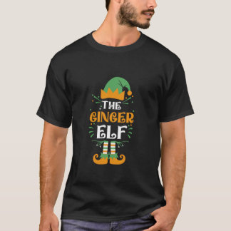T-shirt Amusant Ginger Elf Family Matching Group Christm