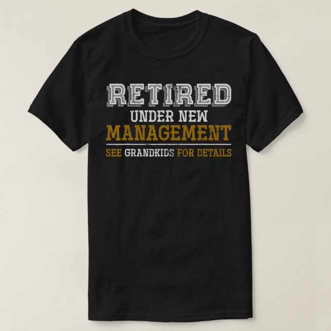 T-shirt Amusant Grand-Enfants Grand-Père Retraite Cadeau R (Design devant)