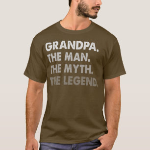 T-shirt Amusant Grand-Père L'Homme Mythe Légende Fête des
