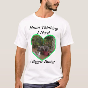 T-shirt Amusant Grand Staffé Dans Petit Bouchon D'Eau,