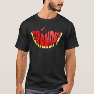 T-shirt Amusant Grandpa Watermelon Fruit Tropical Summer V