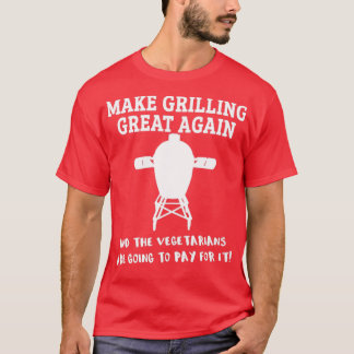 T-shirt Amusant Gros Barbecue Vert Fumeur d'Oeuf Pitmaster