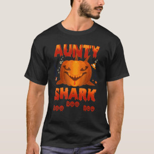 T-shirt Amusant Halloween Gros requin Boo Boo Aunty Requin