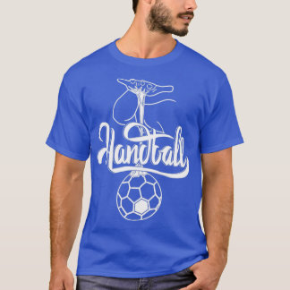T-shirt Amusant Handballer tenant une balle avec un peu à 