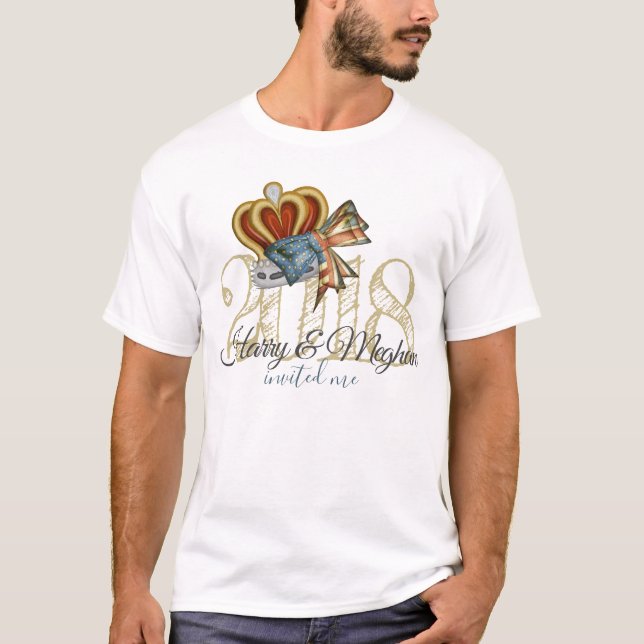 T-shirt Amusant Harry Et Meghan M'Ont Invité Souvenir Mari (Devant)