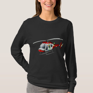 T-shirt Amusant hélicoptère Xmas Santa Hat Hélicoptère C