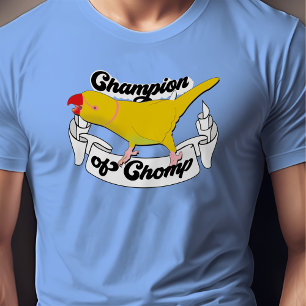 T-shirt Amusant indien Ringneck Jaune poète Parrot Bite