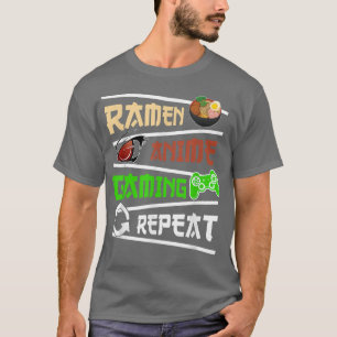 T-shirt Amusant Japonais Manga Anime Jeu Anime Ramen Jeu