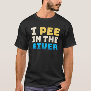 T-shirt Amusant Je Pisse Dans La Rivière Tubing Famille Fl