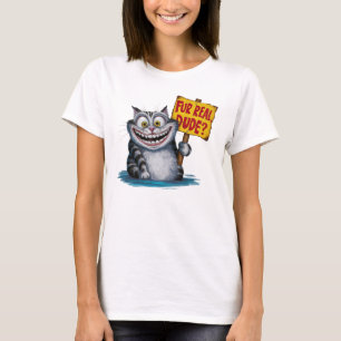 T-shirt Amusant jeu de chat