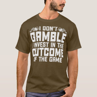 T-shirt Amusant Jeux D'Art Pour Hommes Femmes Joueur Poker