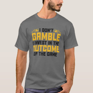 T-shirt Amusant Jeux D'Art Pour Hommes Femmes Joueur Poker