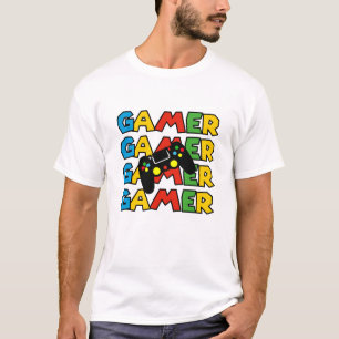 T-shirt Amusant Jeux Vidéo Addicts, Joueurs Hip Tee