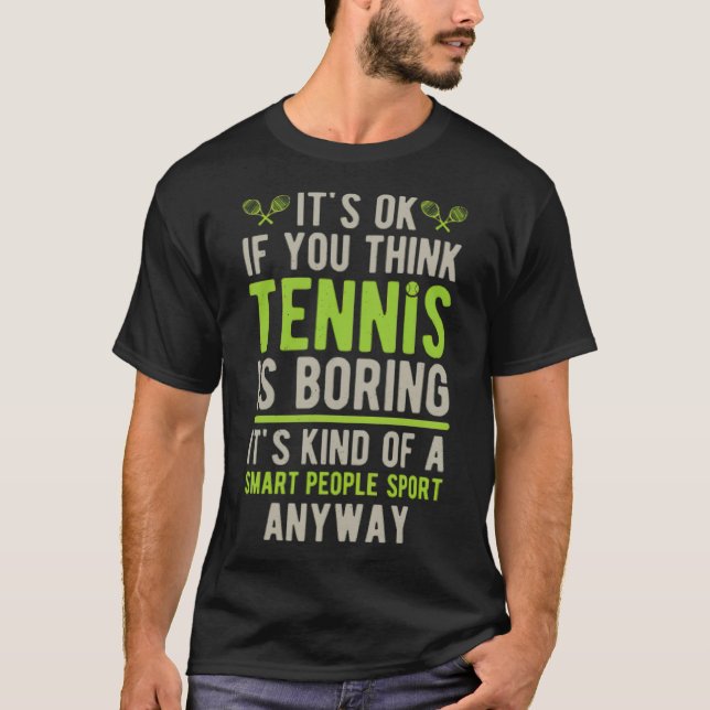 T-shirt Amusant joueur de basket-ball de tennis de basket- (Devant)