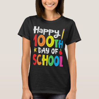 T-shirt Amusant Joyeux 100ème Jour De L'École Professeur R