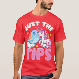 T-shirt Amusant Juste Les Conseils Cute Narwhal Unicorn Pu