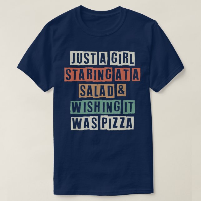 T-shirt Amusant Juste Une Fille À La Salade Et Le Souhaita (Design devant)
