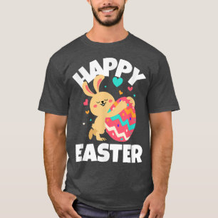 T-shirt Amusant Lapin Oeufs De Pâques Filles Garçons Enfan