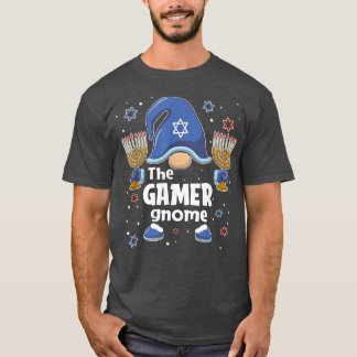 T-shirt Amusant Le Gamer Gnome Hanoukka Matching Family Pa