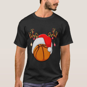 T-shirt Amusant Lover Reindeer de basket-ball Père Noël Ba