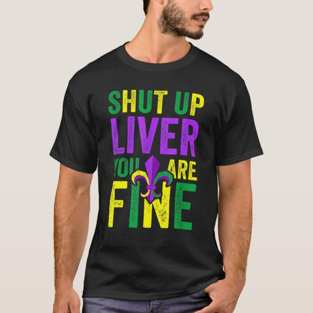 T-shirt Amusant Mardi Gras Parade Tenue Coupe Liver Vous (Devant)