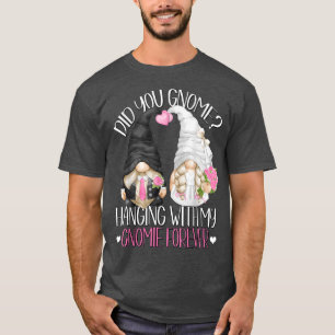 T-shirt Amusant Mariage Groom Bride Gnome Pun Hanging Avec