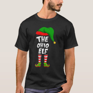 T-shirt Amusant Matching Famille Noël L'Ohio Elf
