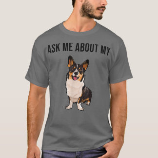 T-shirt Amusant Me Demandez Mon Cardigan Welsh Corgi Dog L