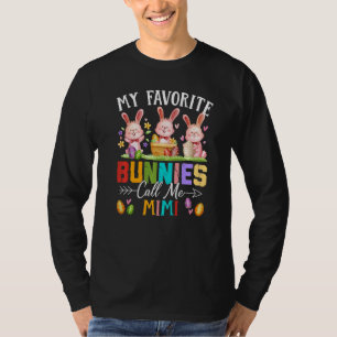T-shirt Amusant Mes lapins Favoris Appelez-Moi Famille Mim