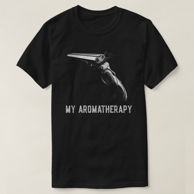 T-shirt Amusant Mon Aromathérapie Chaussure Armes À Feu En (Design devant)