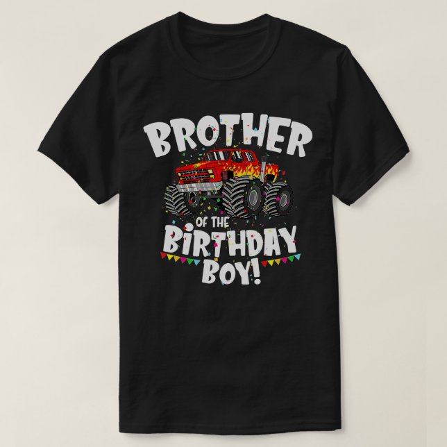 T-shirt Amusant Monster ruck Frère de l'Anniversaire Garço (Design devant)