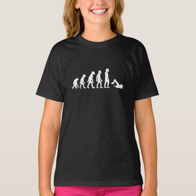 T-shirt Amusant Nage Humain Évolution Nager (Devant)