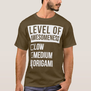 T-shirt Amusant Niveau De Compréhension Faible Moyen Origa