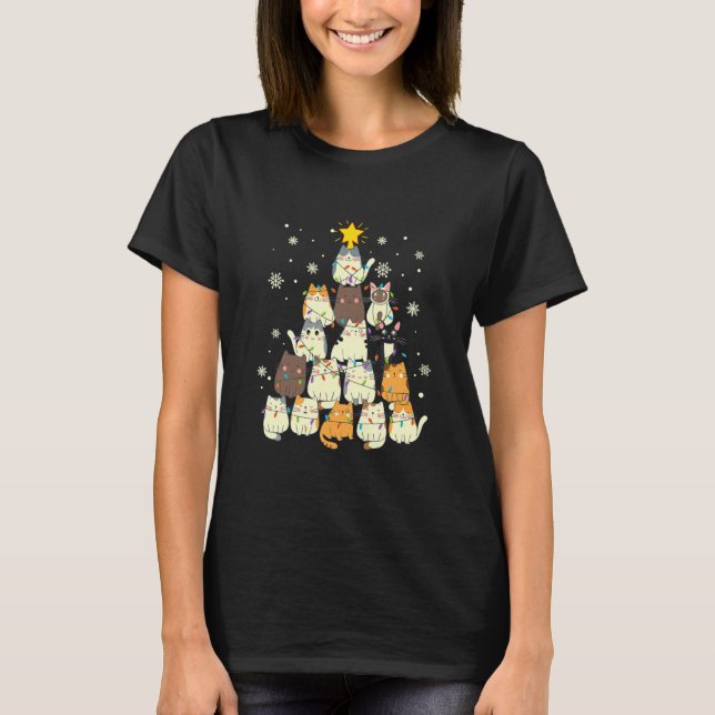 T-shirt Amusant Noël Adulte Noël Arbre de Noël (Devant)