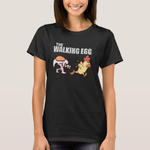 T-shirt Amusant Oeuf De Marche Zombie Apocalypse Halloween