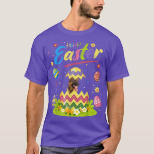 T-shirt Amusant Oeufs de Pâques Berger Allemand Chien Happ