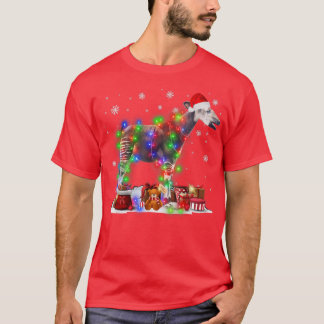 T-shirt Amusant Okapi Tree lumières de Noël Noël Jalons de