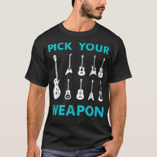 T-shirt Amusant Onglet de guitare Votre arme Musique Vinta