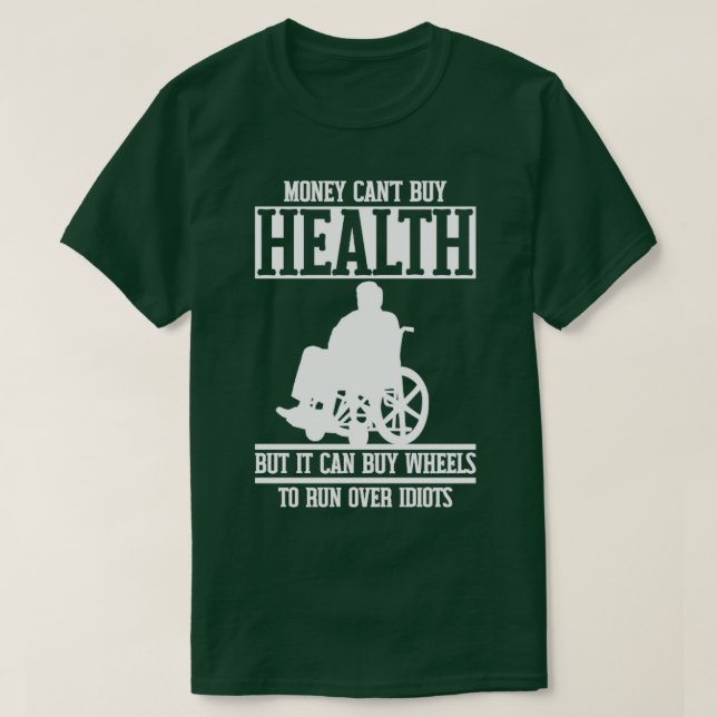 T-shirt Amusant Paraplégie Handicap Fauteuil Roulant Parap (Design devant)
