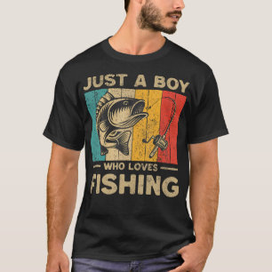 T-shirt Amusant pêche Vintage plaisanteries garçons Pêcheu