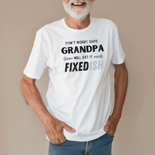 T-shirt Amusant Père de la Fête grand-père le faire répare (Créateur téléchargé)
