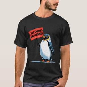 T-shirt Amusant Pingouin Tarifs Je Mange Tarifs Et Sardine