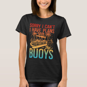 T-shirt Amusant Pontoon Boat Art pour hommes de bateau Pon